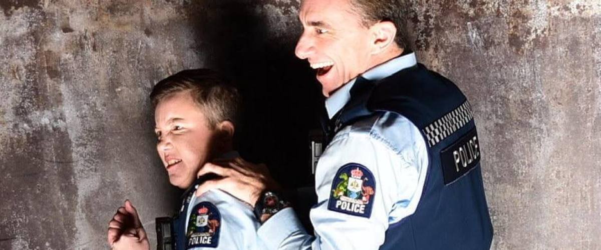 a man and a woman taking a selfie