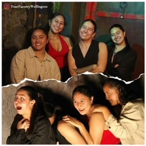 a group of people posing for a photo